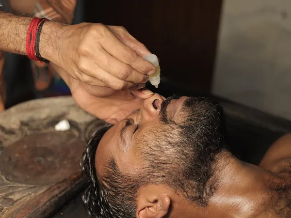 Nasyam nasal therapy for cervical spondylosis, sinusitis and migraine at Agasthya Kerala